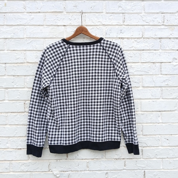Draper James Natalie Gingham Crewneck Pullover - Picture 5 of 5